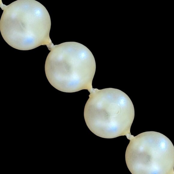 Vintage String of Pearls Gatsby 66" Strand Costume Faux Pearls - Picture 6 of 16